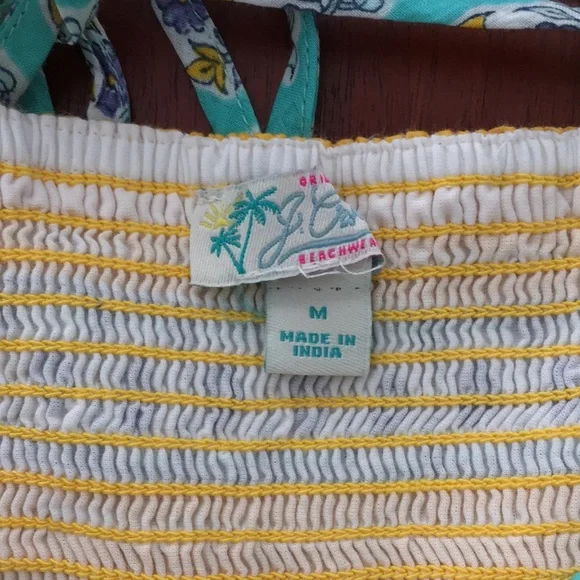 NWOT J Crew SZ Blockprints cotton tie top midi dress M - Picture 9 of 12